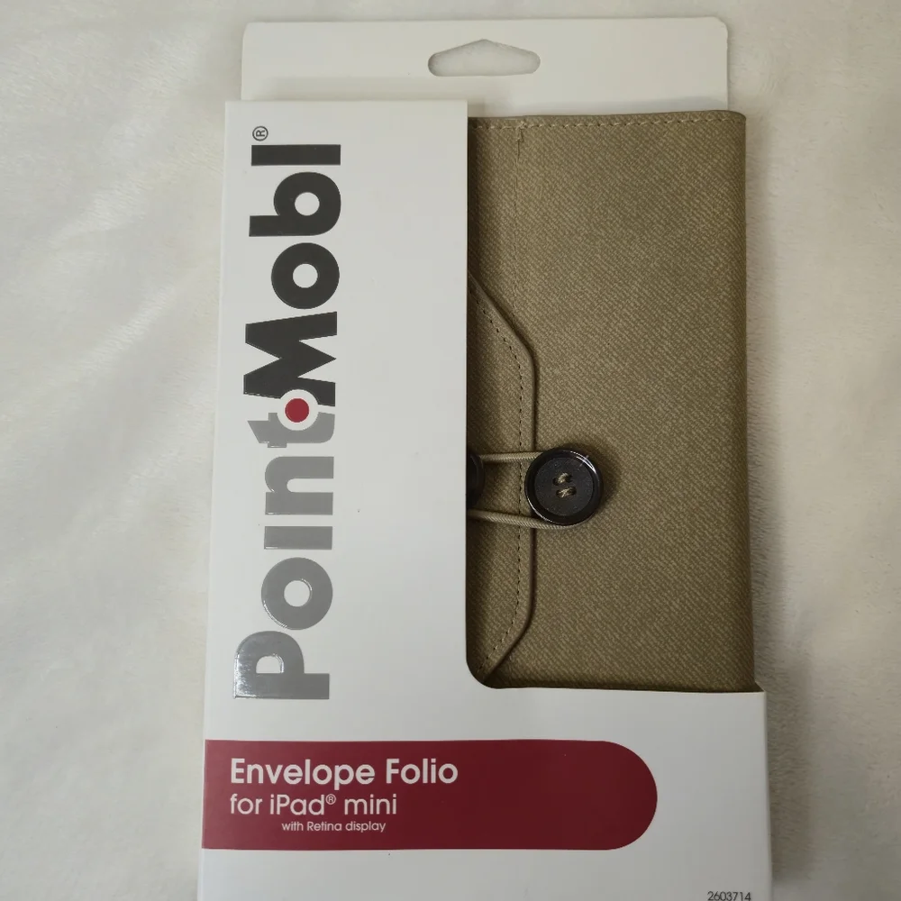 PointMobl Tan Envelope Folio for iPad Mini